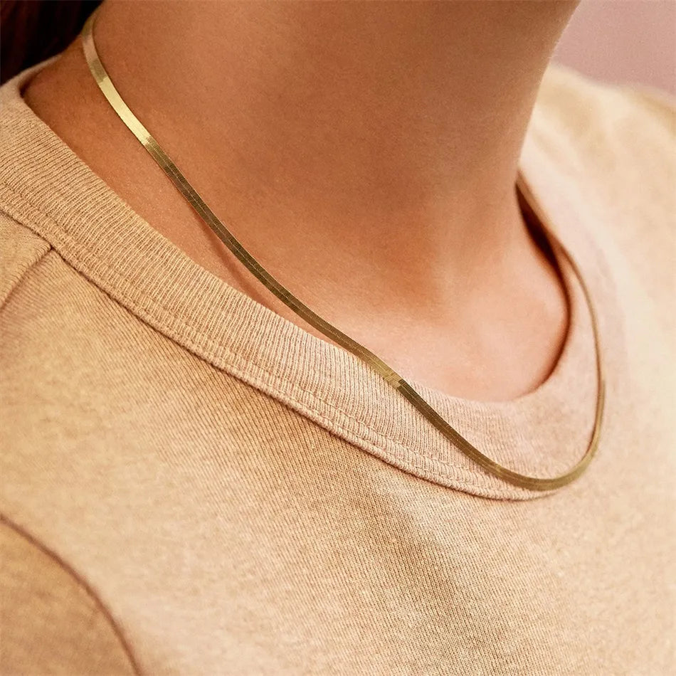 Herringbone Chain Necklace
