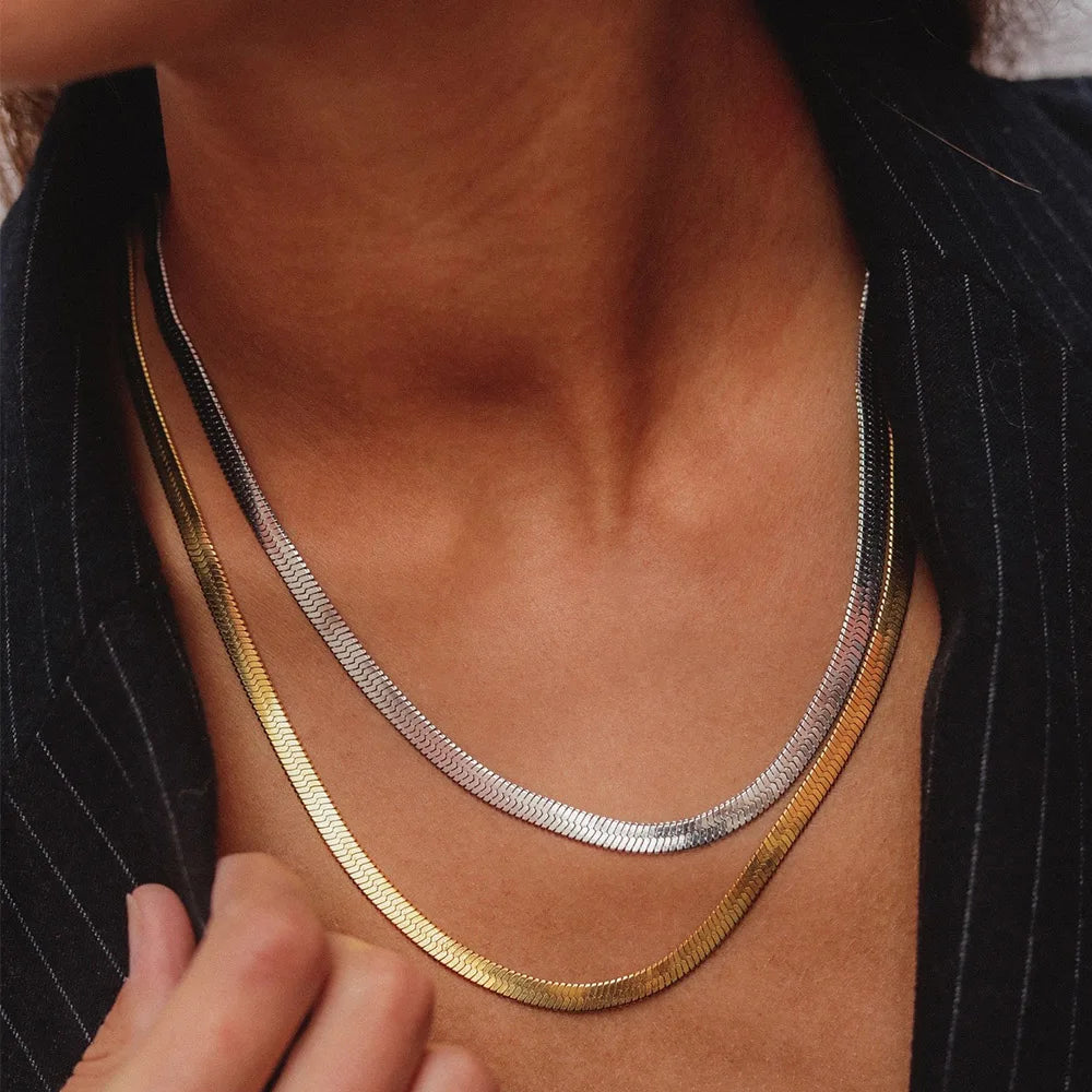 Herringbone Chain Necklace