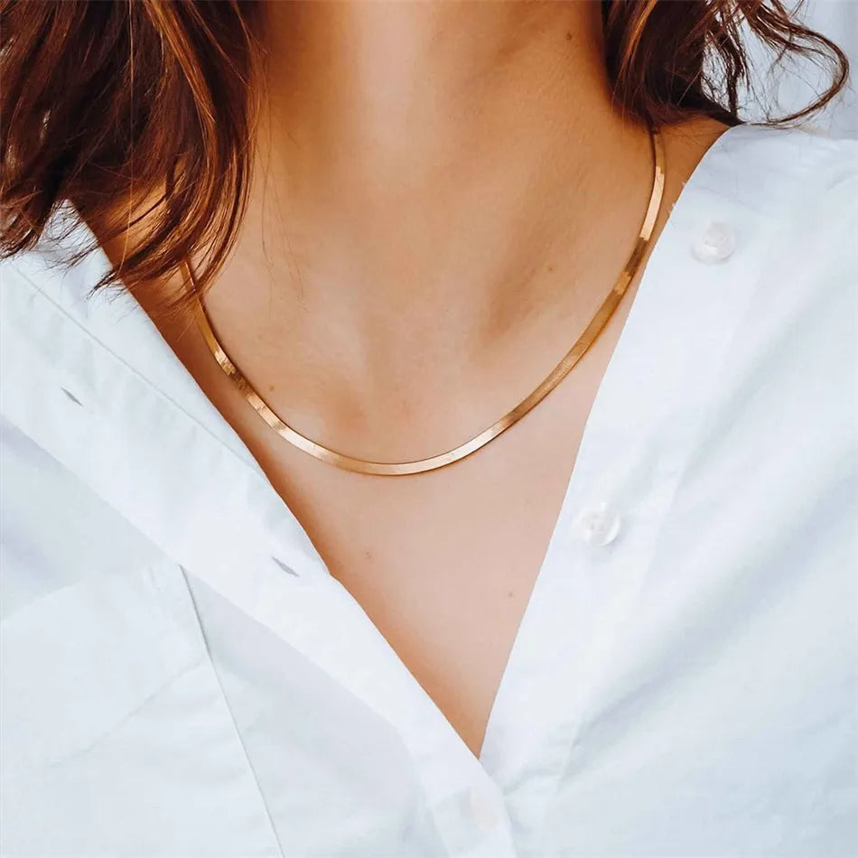 Herringbone Chain Necklace