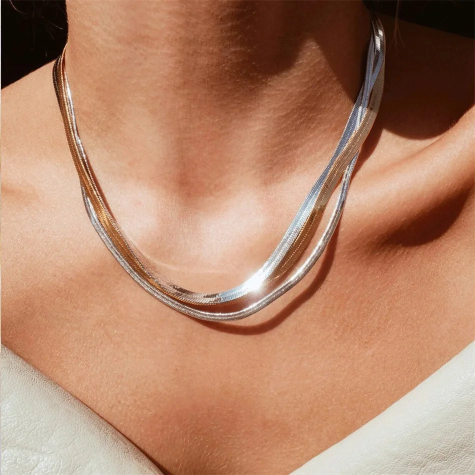 Herringbone Chain Necklace