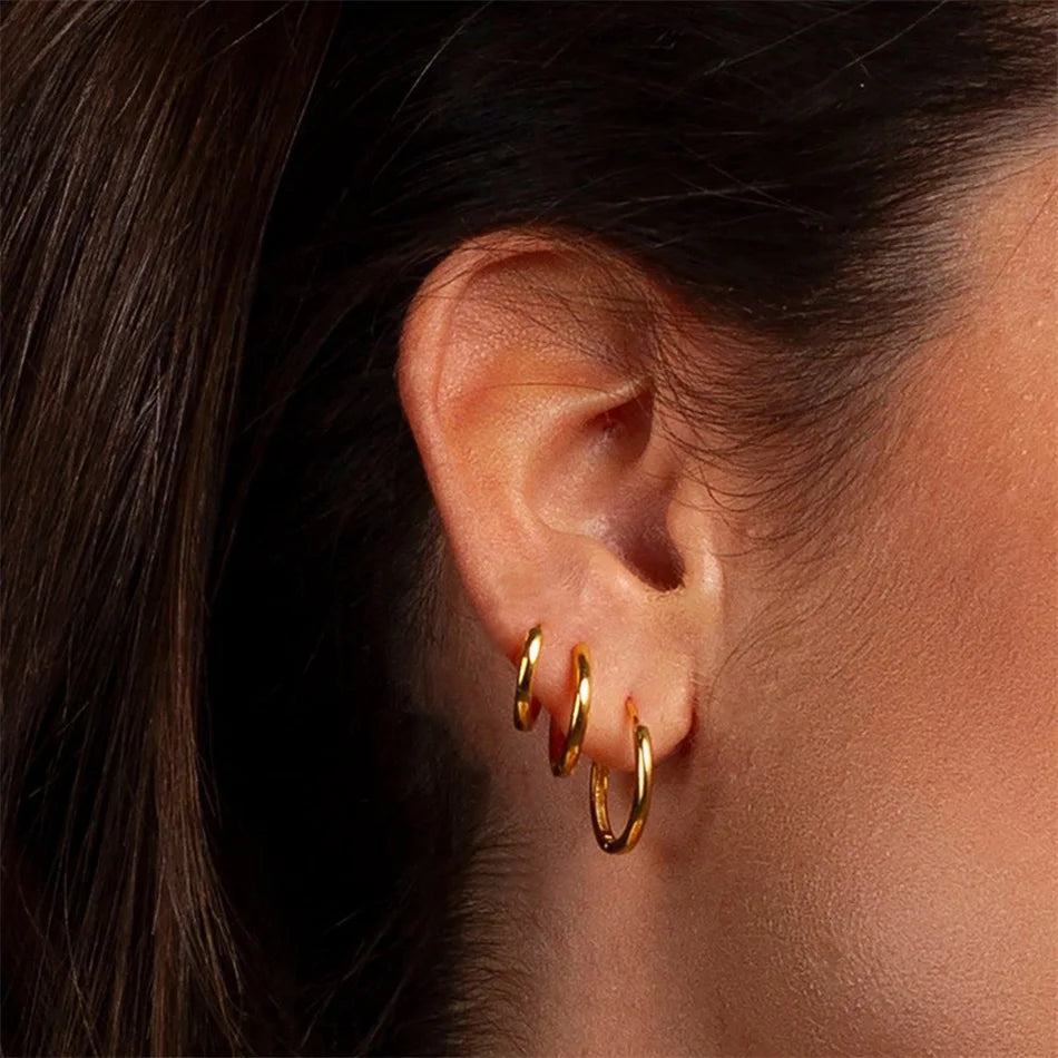 Small Hoop Earrings - Huggies