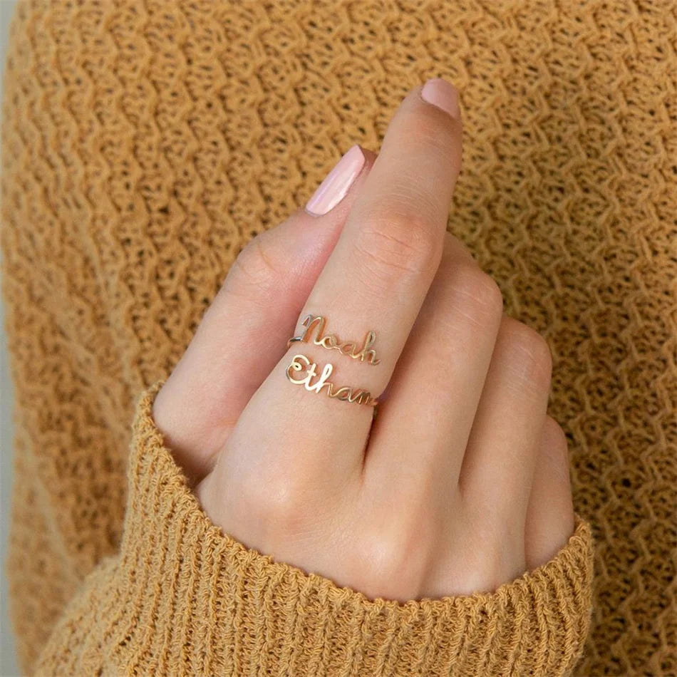 Double Name Ring
