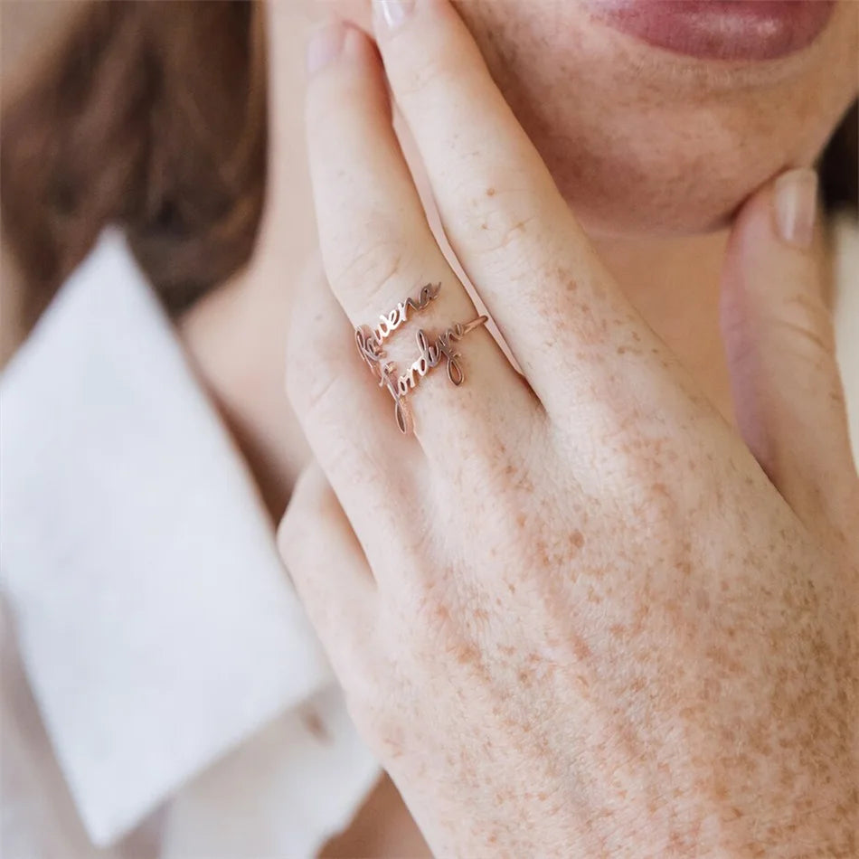 Double Name Ring
