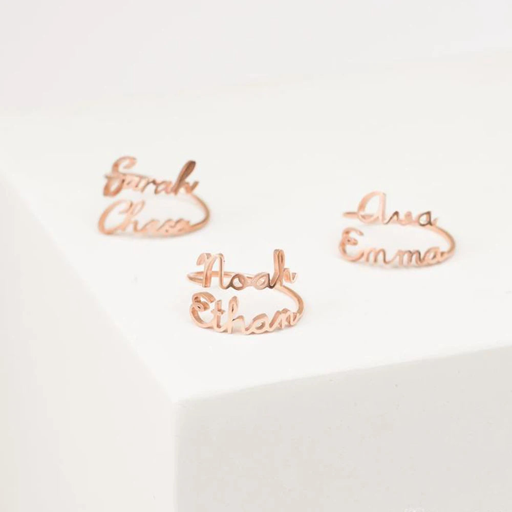 Double Name Ring
