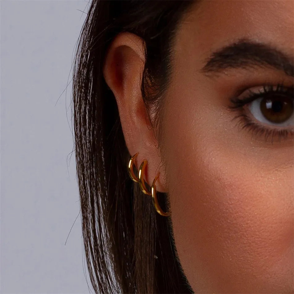 Small Hoop Earrings - Huggies