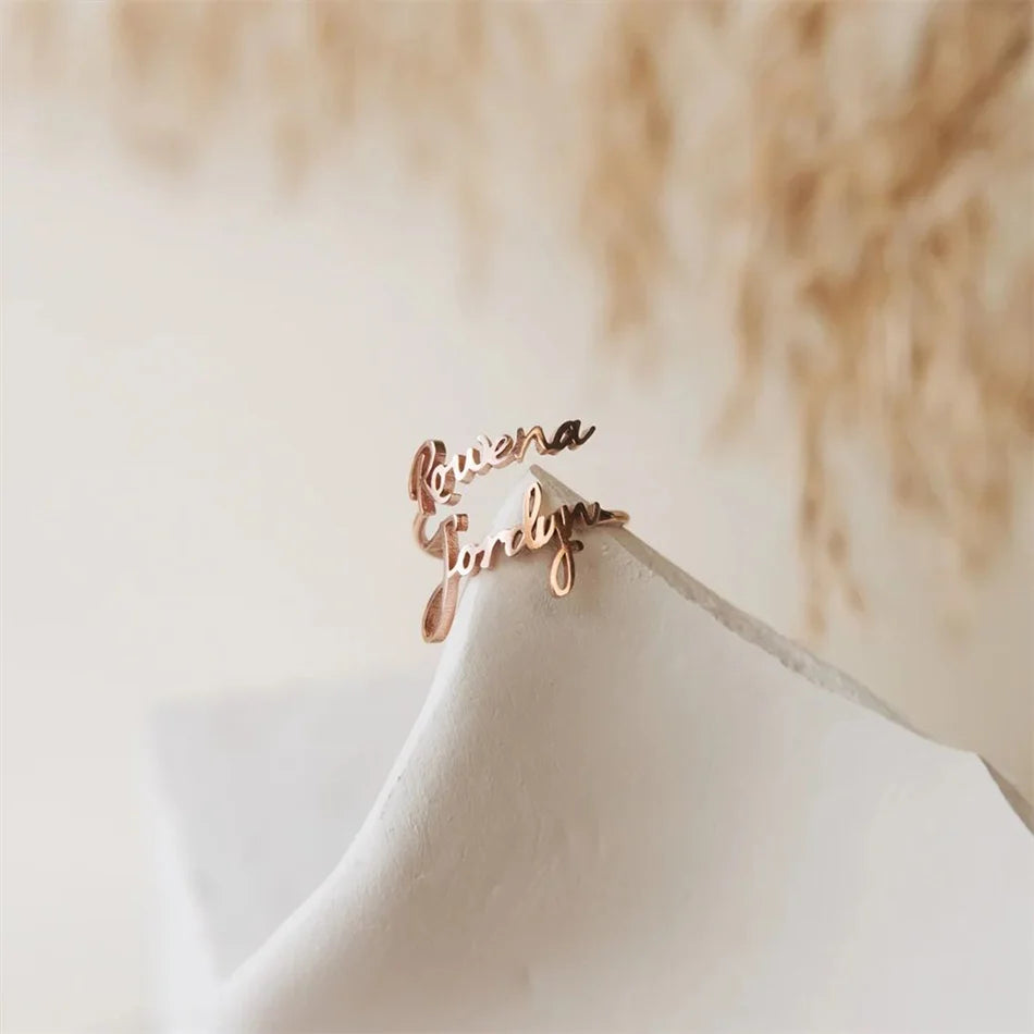 Double Name Ring