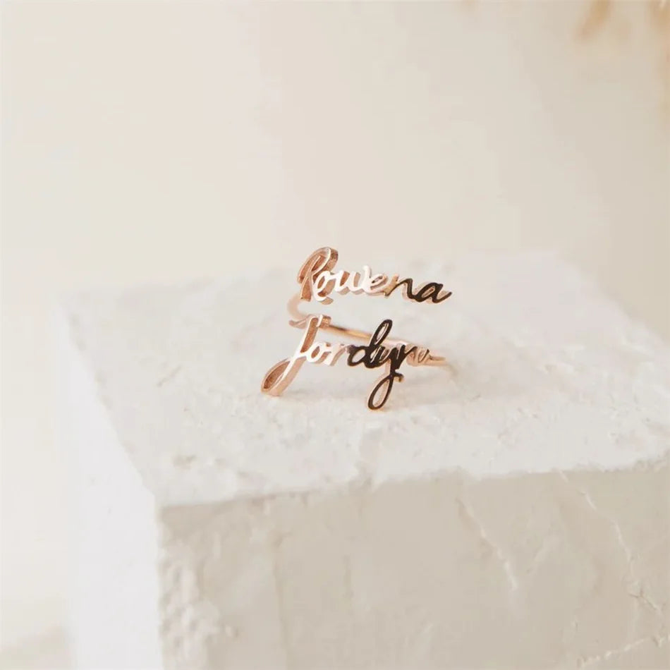 Double Name Ring