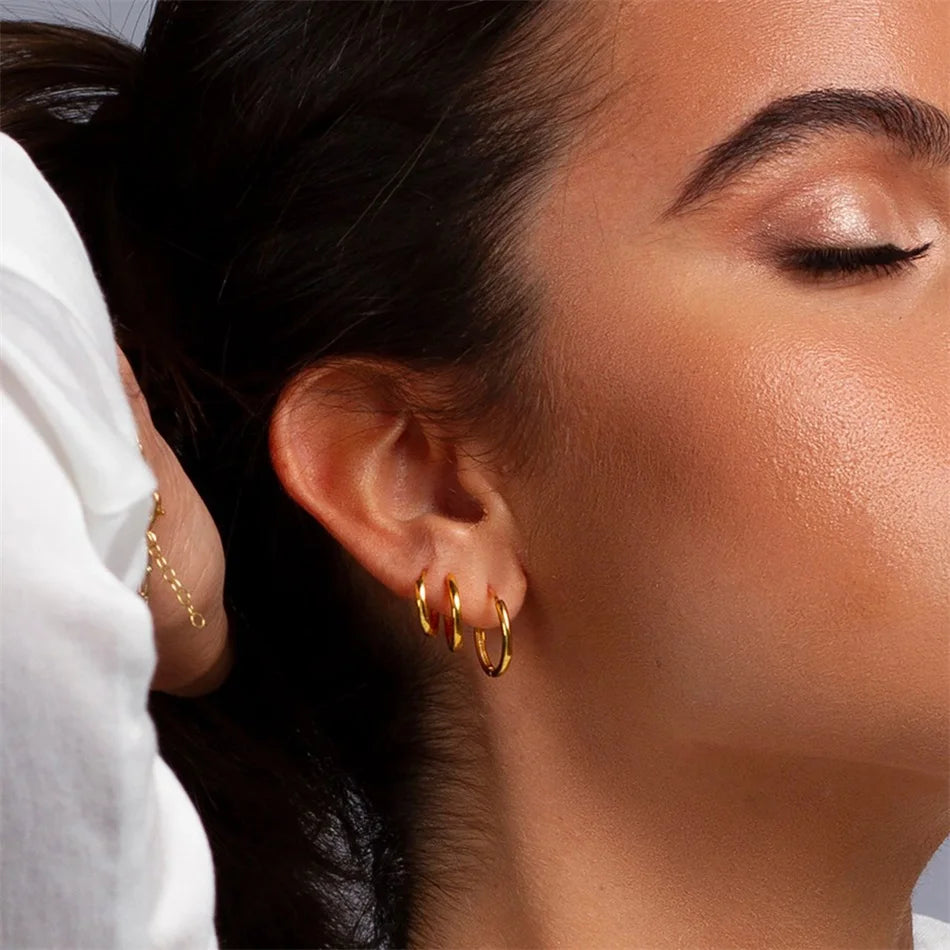 Small Hoop Earrings - Huggies